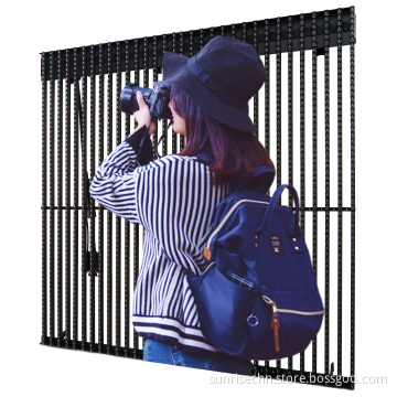 Media Facade LED Building Curtain Screens for Outdoor Advertising
